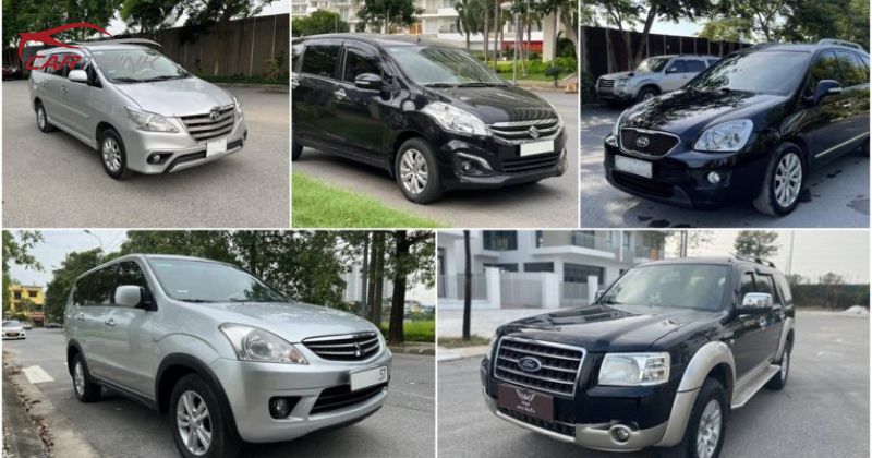 Top xe 7 chỗ cũ (đã qua sử dụng) giá từ 400-500 triệu