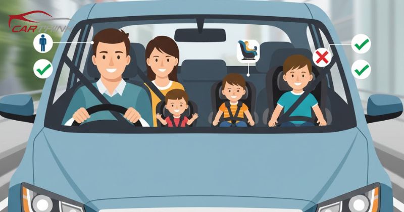 Xe 5 chỗ chở được mấy người? Quy định về số lượng hành khách mới nhất 2 Xe 5 chỗ được phép chở tối đa bao nhiêu người
