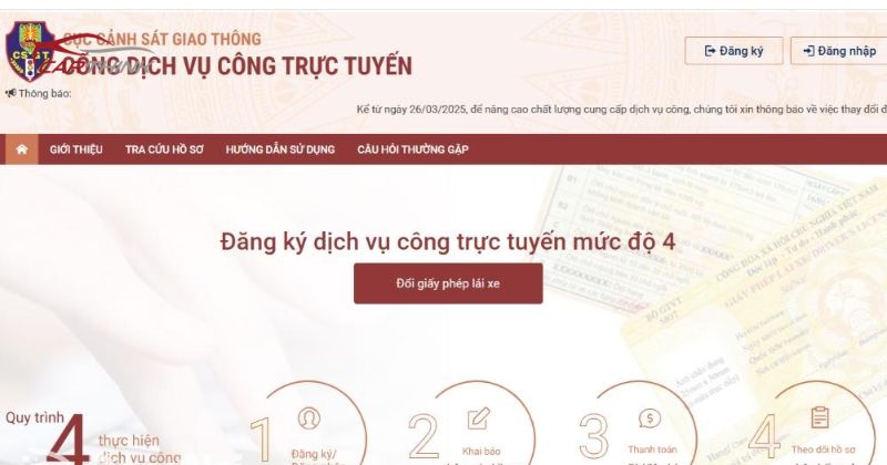 Tra cứu trên Cổng thông tin Cục Cảnh sát giao thông